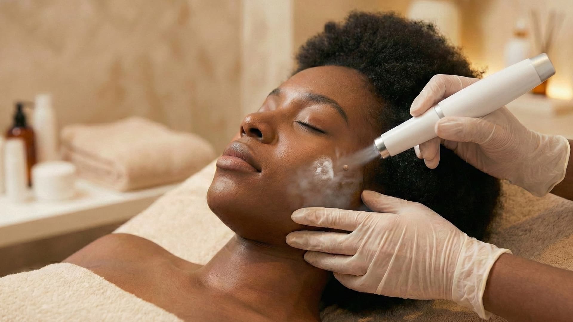 A visual representation of the CryoPen™ Lesion Removal treatment.